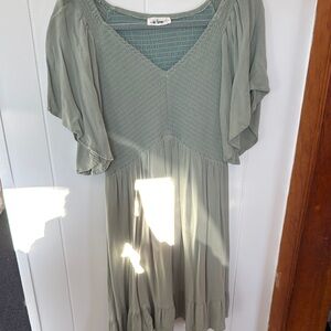 Free People Sage Green Dress